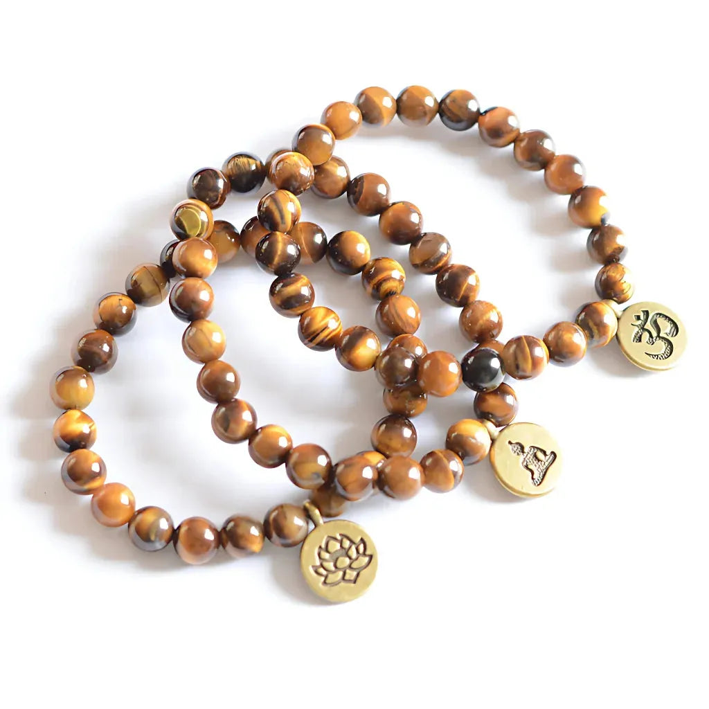 Handcrafted Brown Beaded Bracelets for Mindful Living