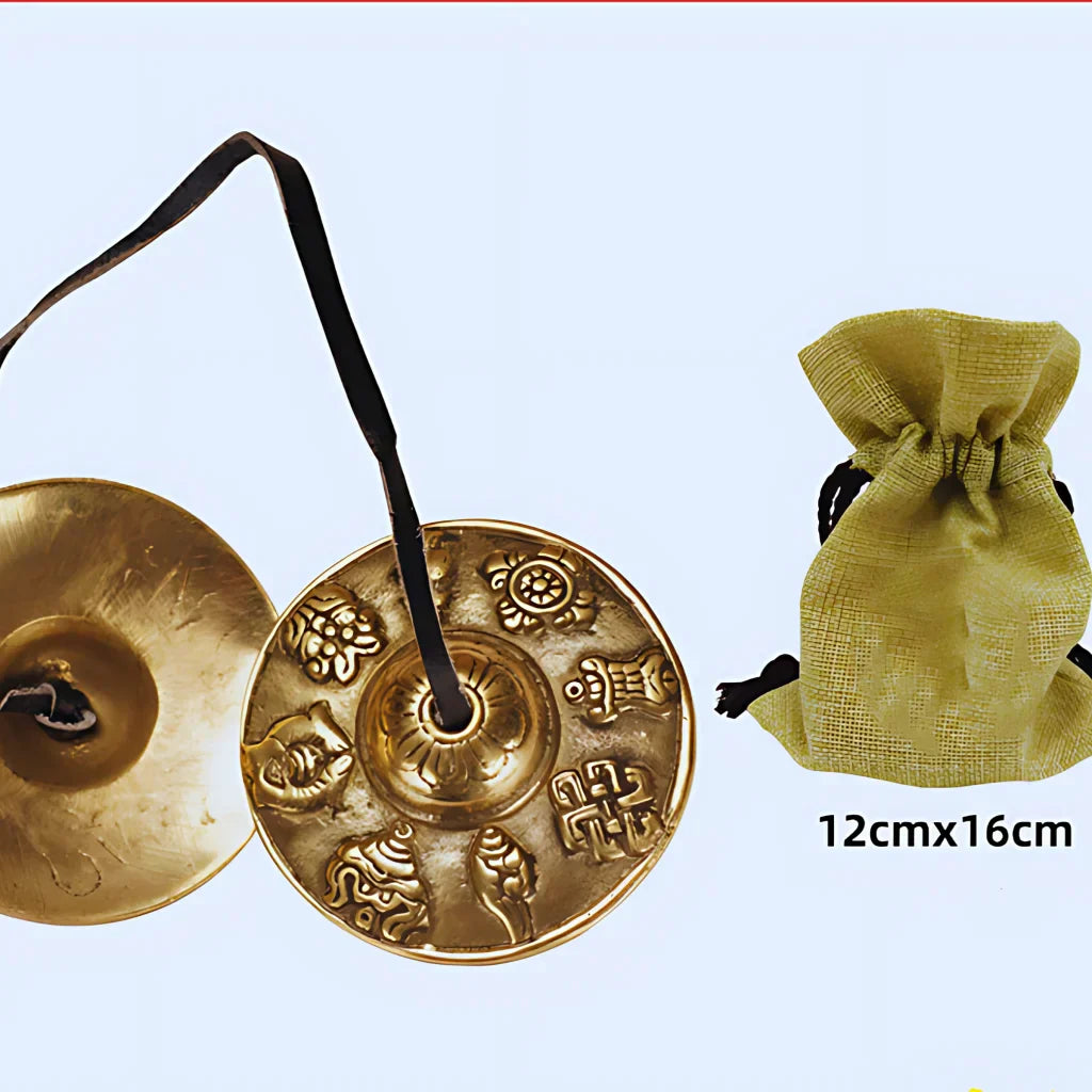Handcrafted Tibetan Bell For Meditation And Calm - Brass Dingxia
