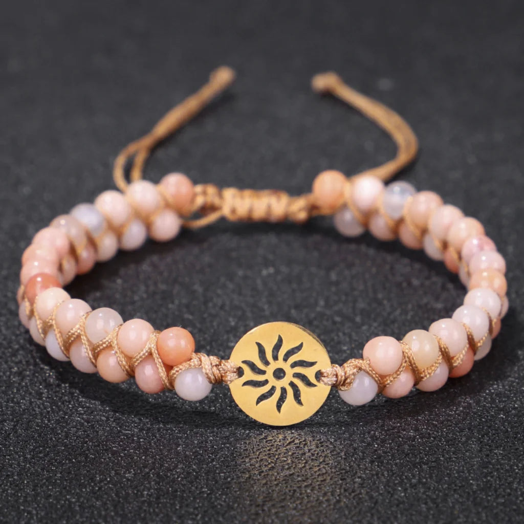 Handwoven Beaded Stone Bracelets for Daily Wellness - Style