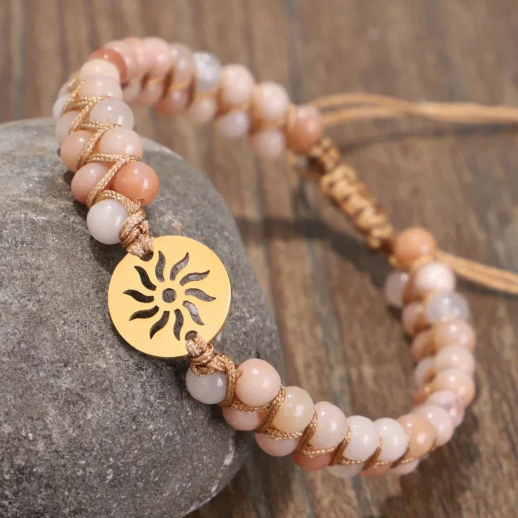 Handwoven Beaded Stone Bracelets for Daily Wellness - Style