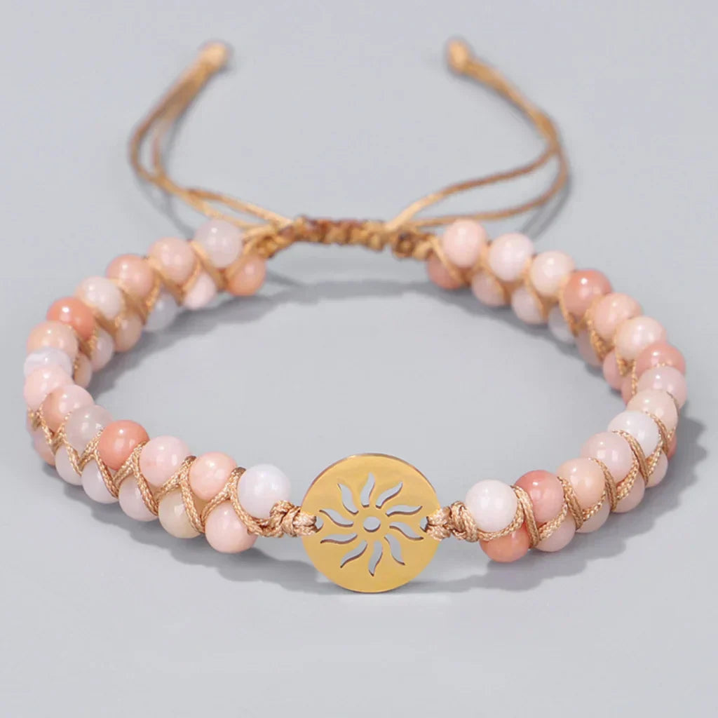 Handwoven Beaded Stone Bracelets for Daily Wellness - Style