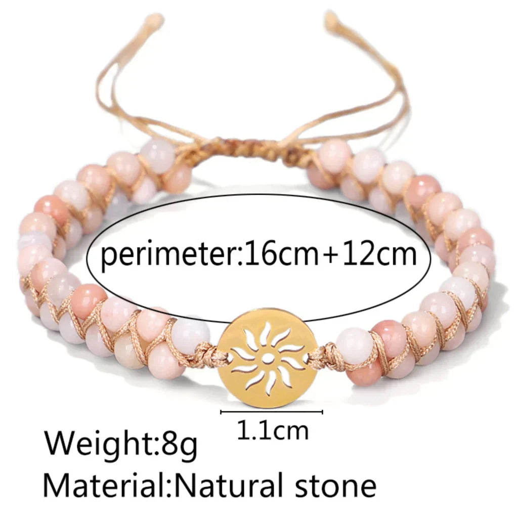 Handwoven Beaded Stone Bracelets for Daily Wellness - Style