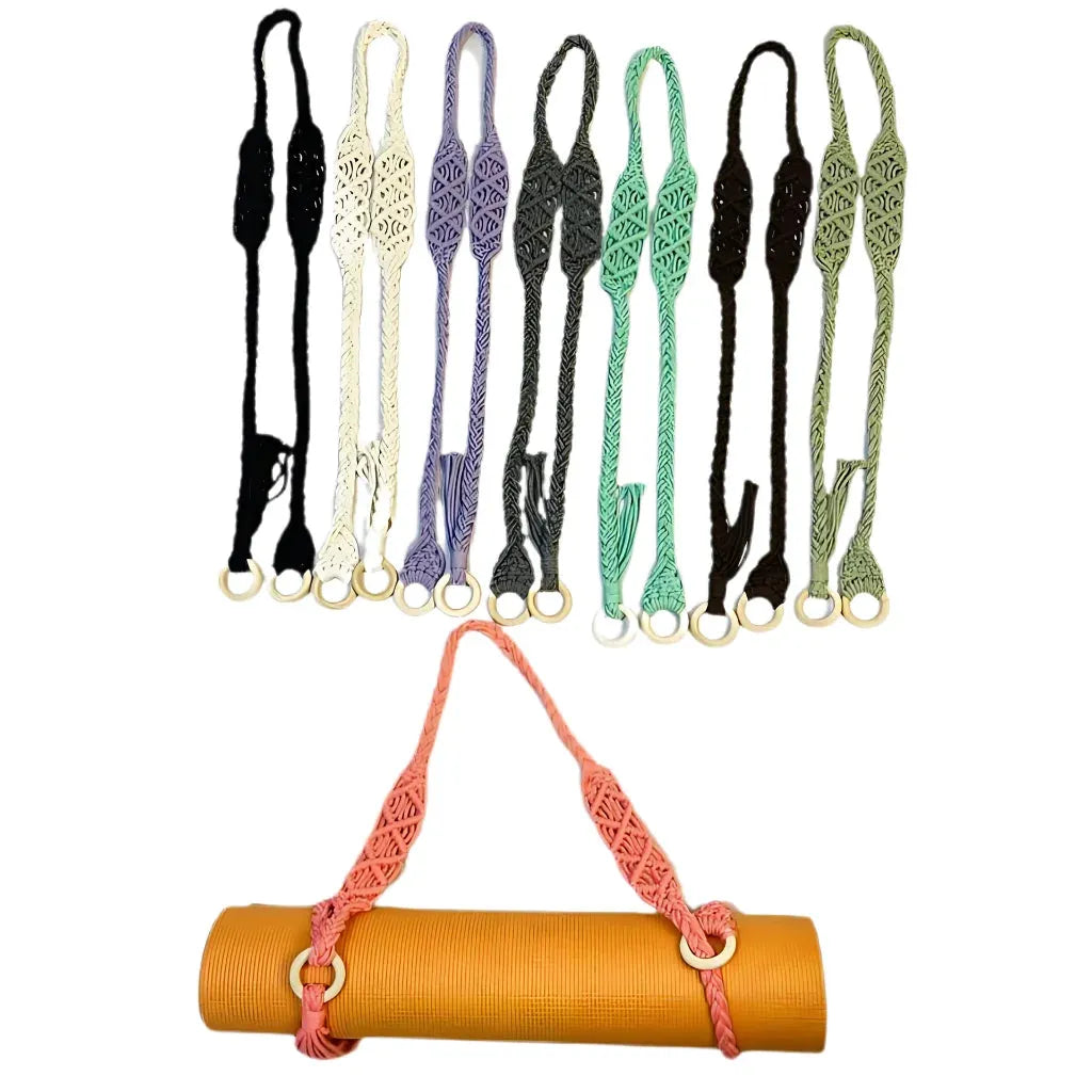 Handwoven Yoga Mat Sling For Easy Portability