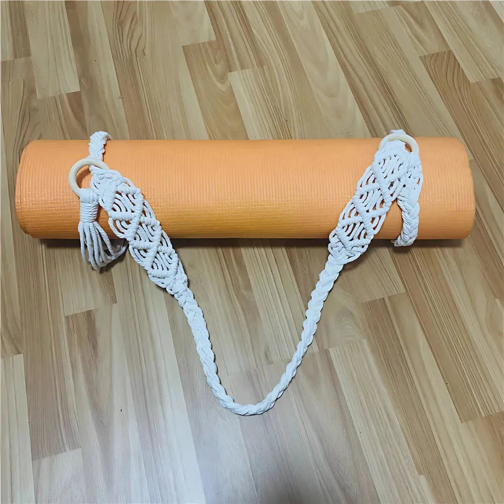 Handwoven Yoga Mat Sling For Easy Portability