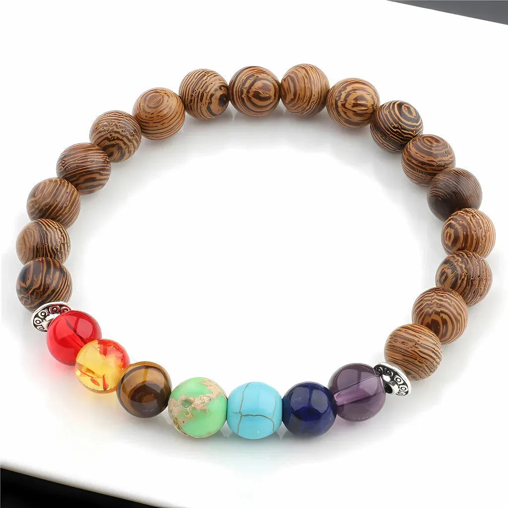Healing Energy 7 Chakras Bracelet With Spiritual Charms - Style 3