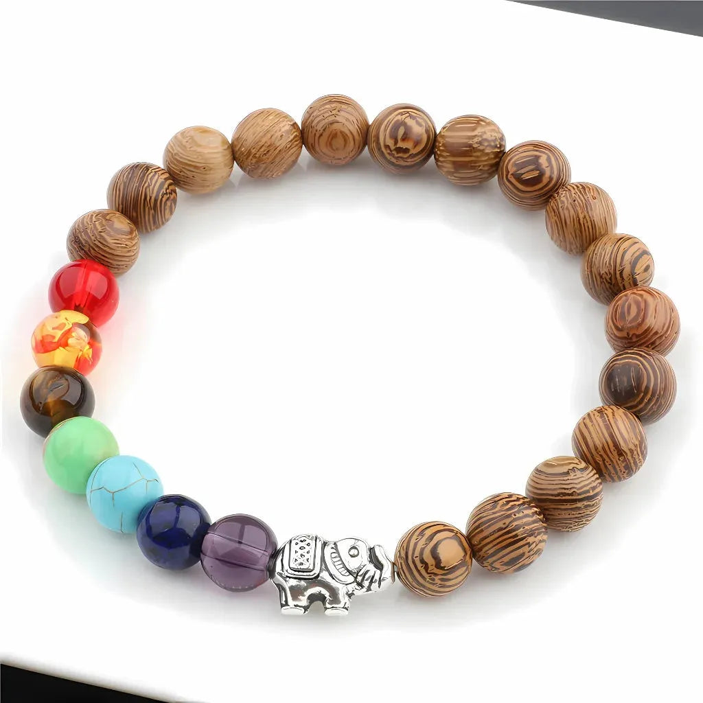 Healing Energy 7 Chakras Bracelet With Spiritual Charms - Style 4