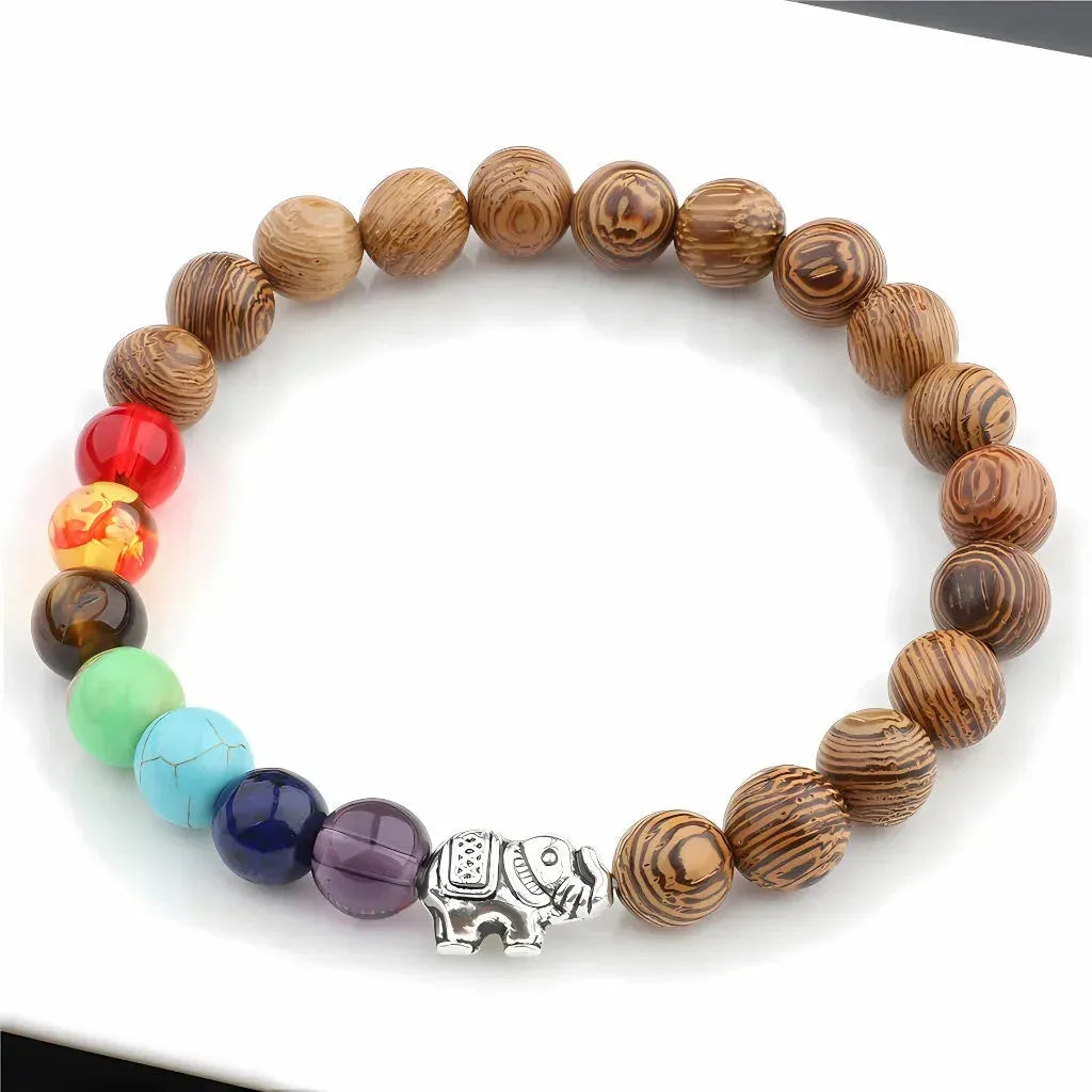 Healing Energy 7 Chakras Bracelet With Spiritual Charms - Style 4
