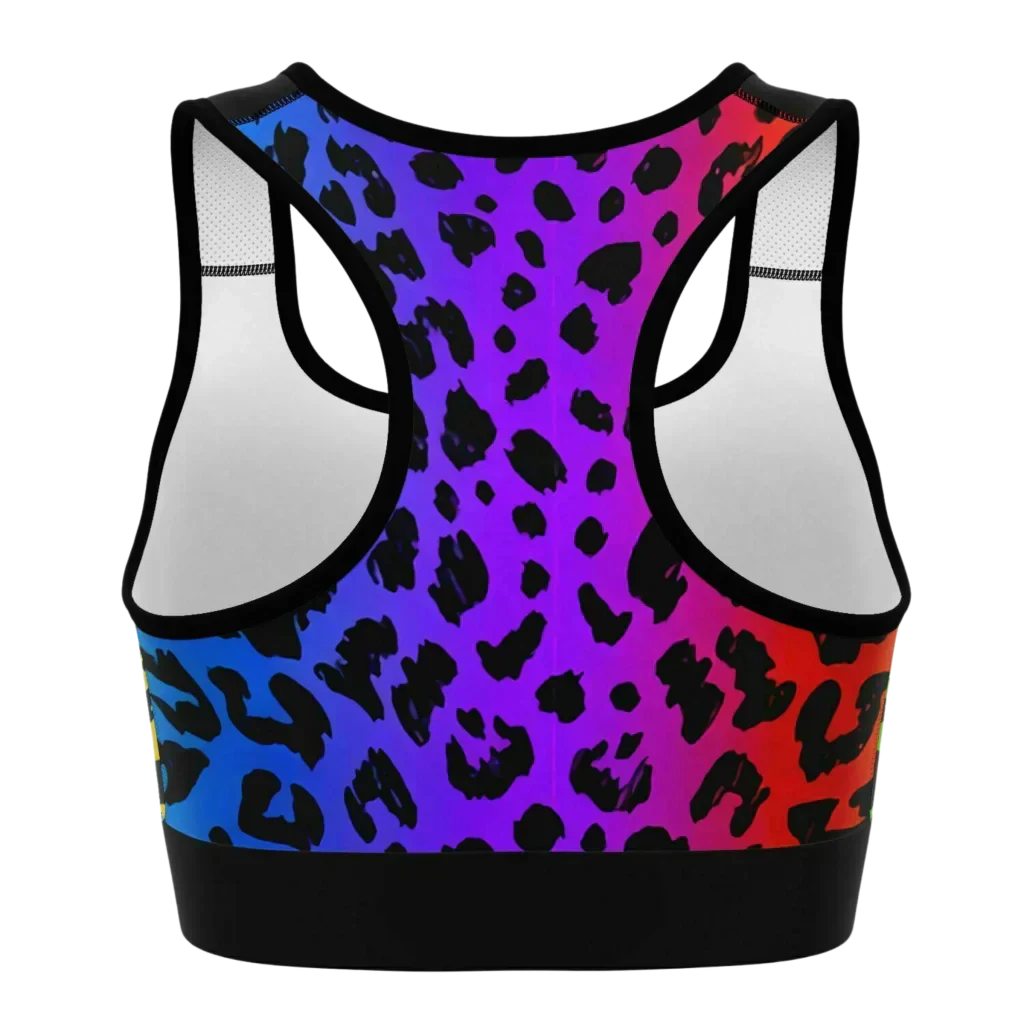 Hot Yoga Sports Bra With Lotus Pose Graphic
