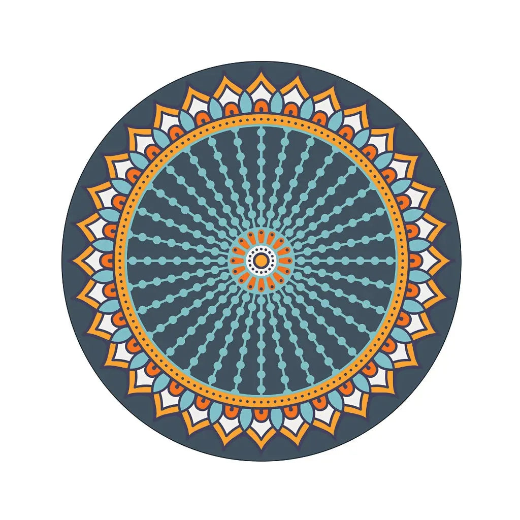 Huge Yoga Mat With Non Slip Suede And Round Design