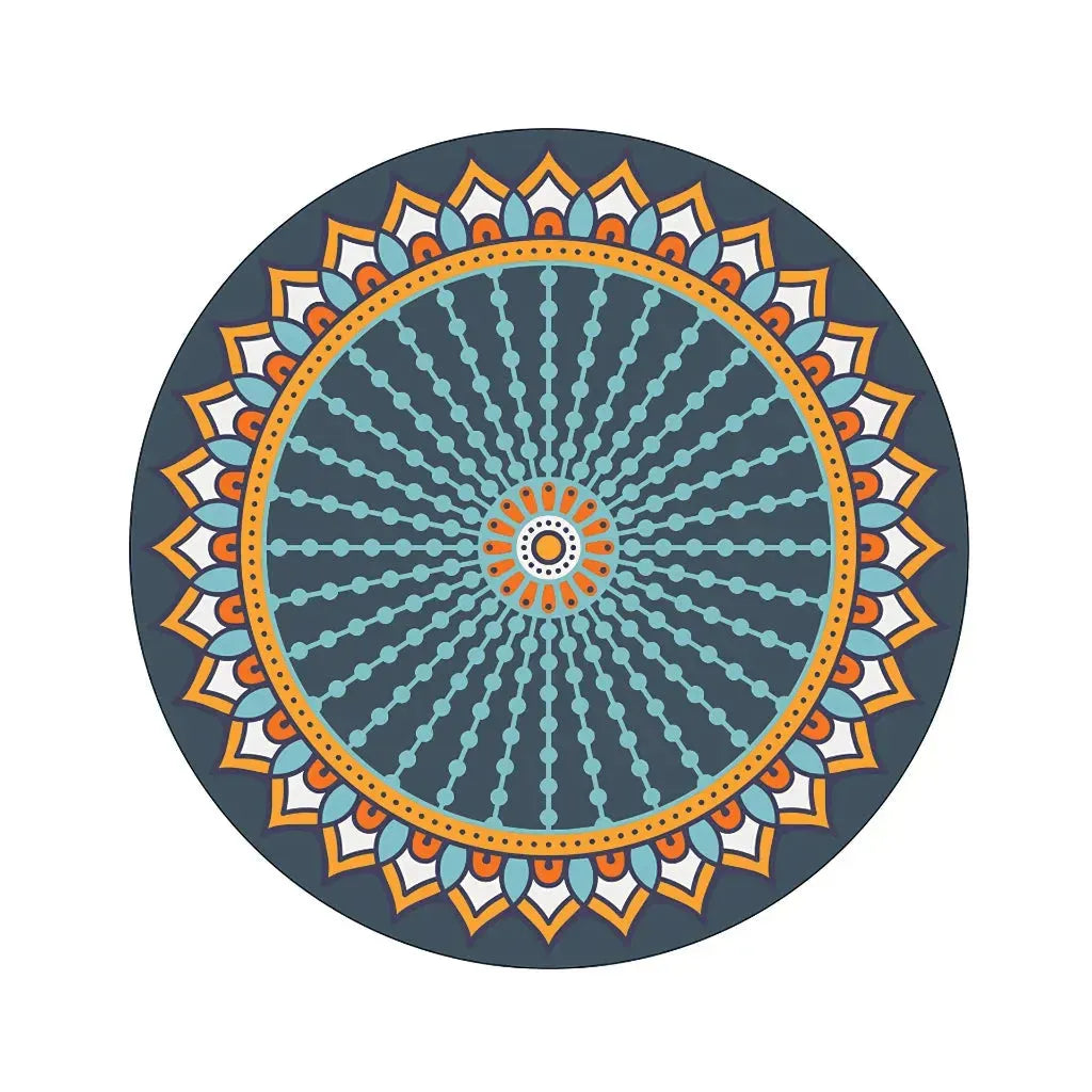 Huge Yoga Mat With Non Slip Suede And Round Design