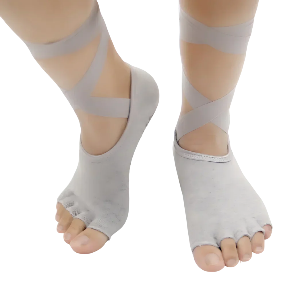 Instep Strap Socks Yoga Grip Essentials - Light Gray / one size