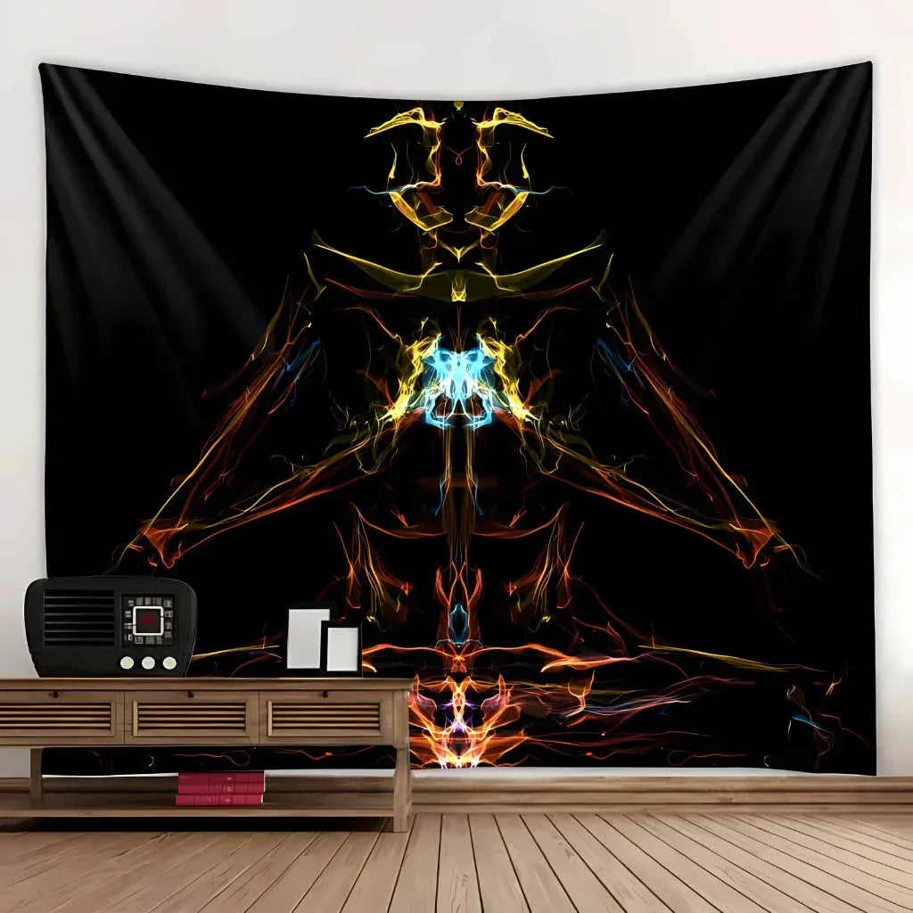 Large Tapestry With Chakra Symbols In Boho Style - 17 Style / 150x130 cm