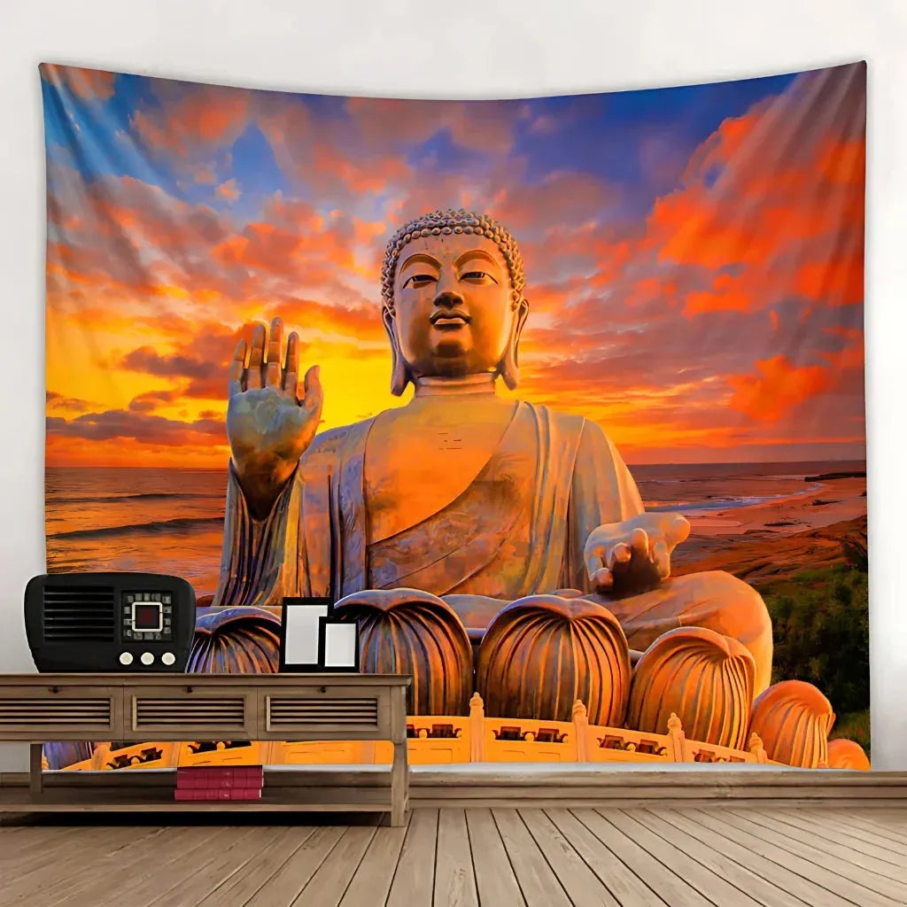 Large Tapestry With Chakra Symbols In Boho Style - 8 Style / 150x130 cm