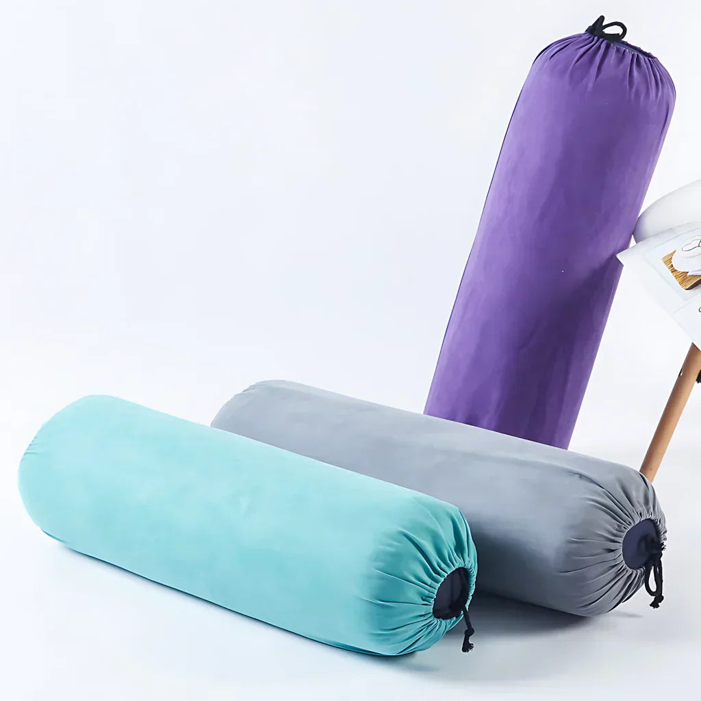 Linen Blend Yoga Bolster Pillow For Daily Support