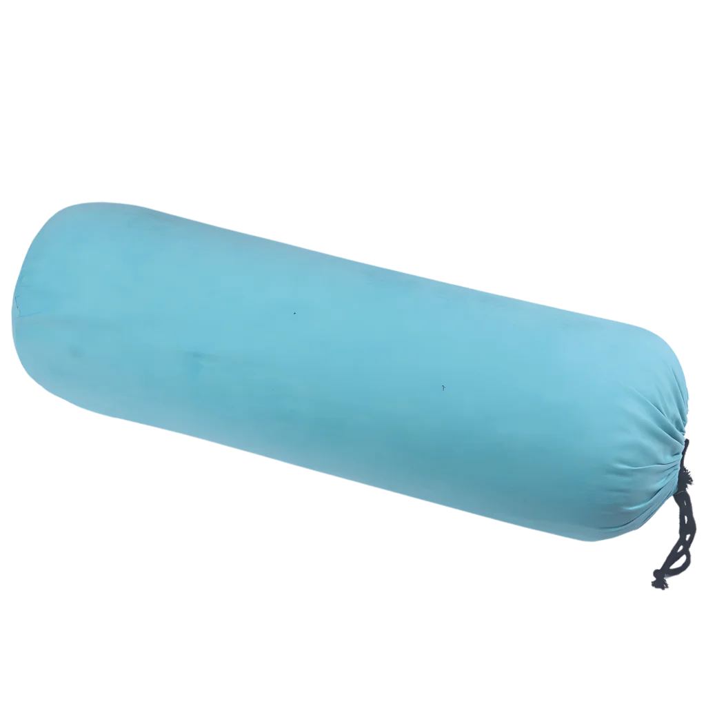 Linen Blend Yoga Bolster Pillow For Daily Support - Blue
