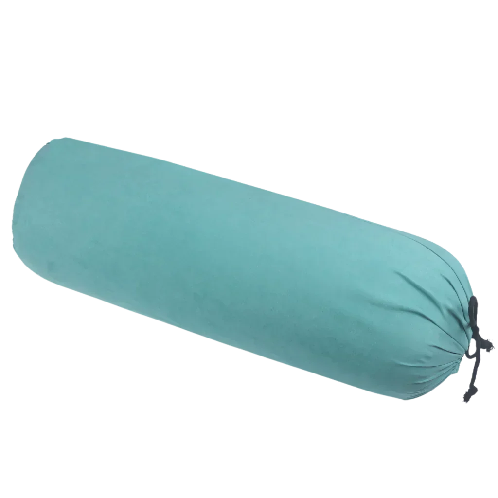Linen Blend Yoga Bolster Pillow For Daily Support - Green