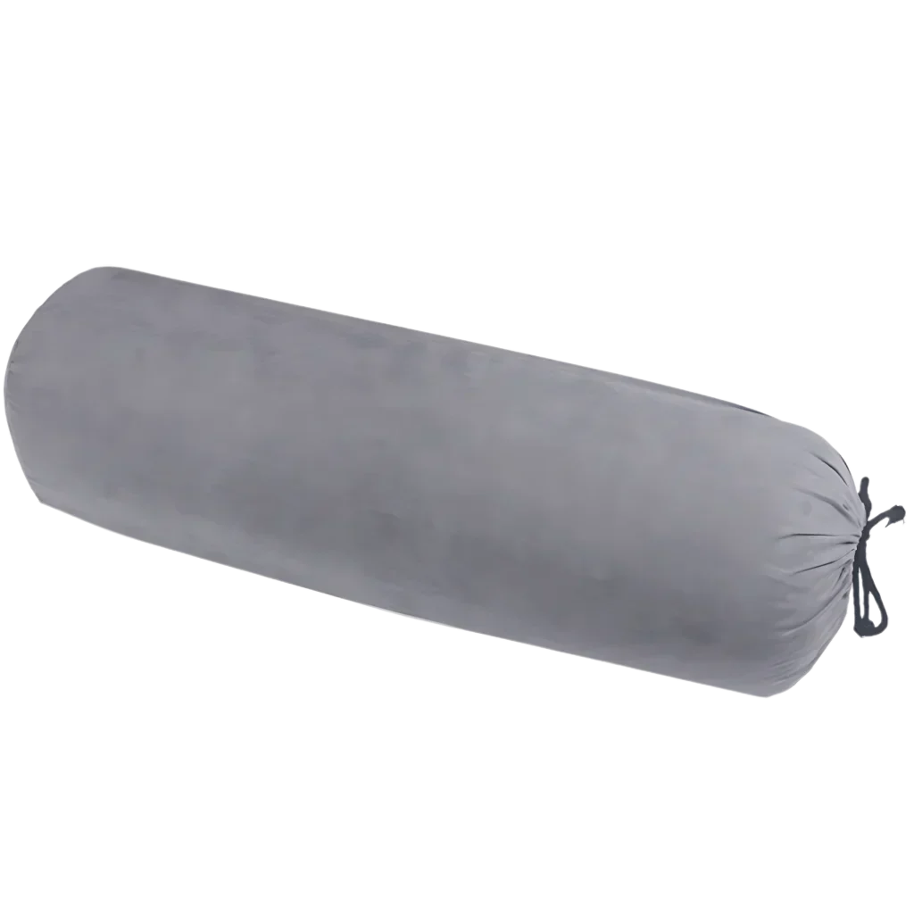 Linen Blend Yoga Bolster Pillow For Daily Support - Grey