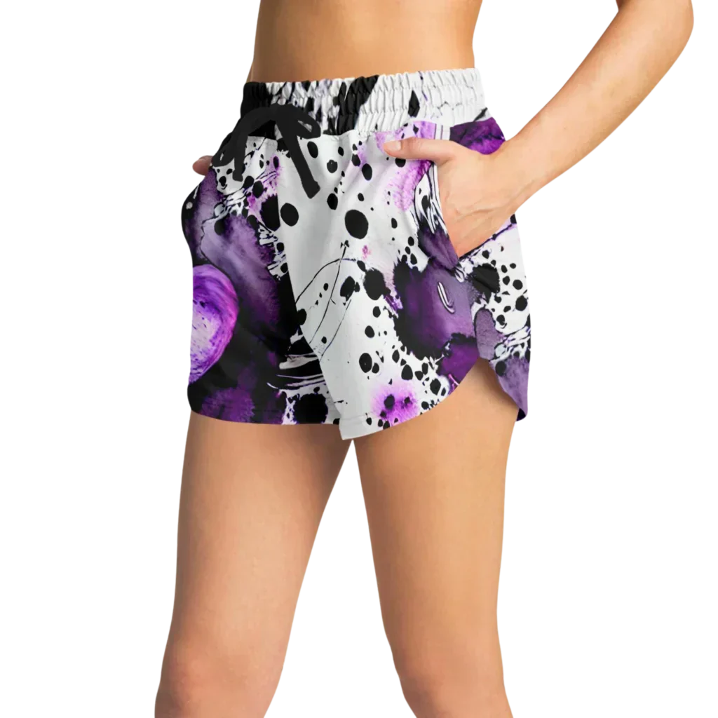 Loose Fit Shorts Ladies With Purple Heart Energy
