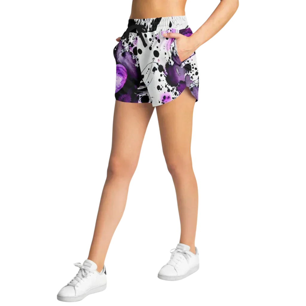 Loose Fit Shorts Ladies With Purple Heart Energy
