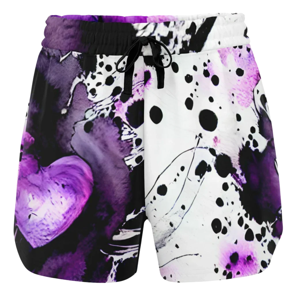 Loose Fit Shorts Ladies With Purple Heart Energy