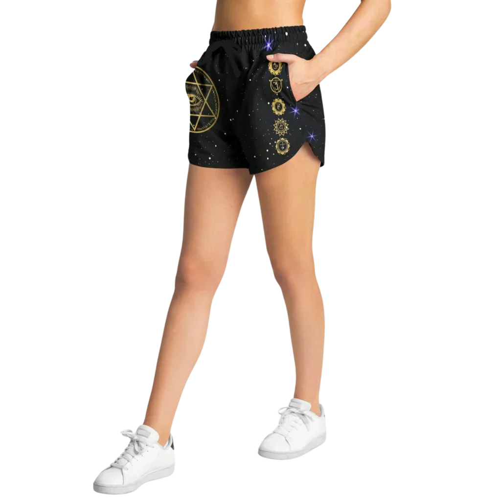 Loose Fit Shorts Women’s With Star Of David Design