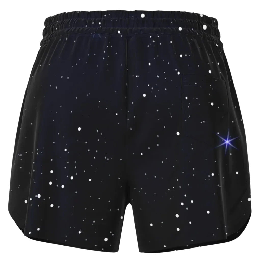 Loose Fit Shorts Women’s With Star Of David Design