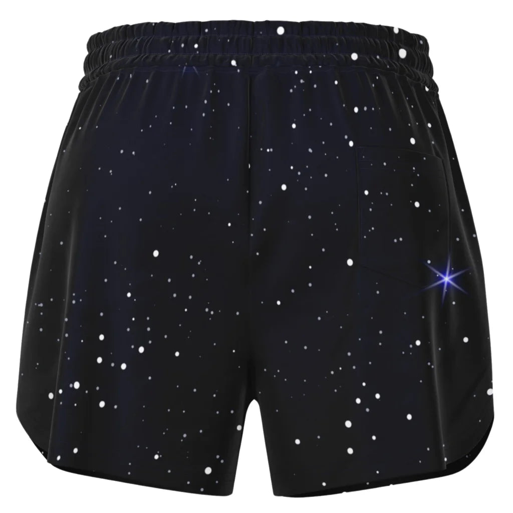 Loose Fit Shorts Women’s With Star Of David Design