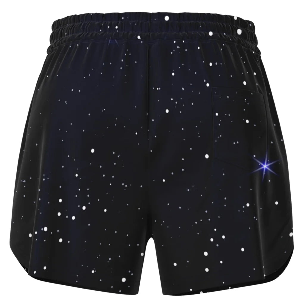Loose Fitting Shorts Women’s With Sacred Geometry Print
