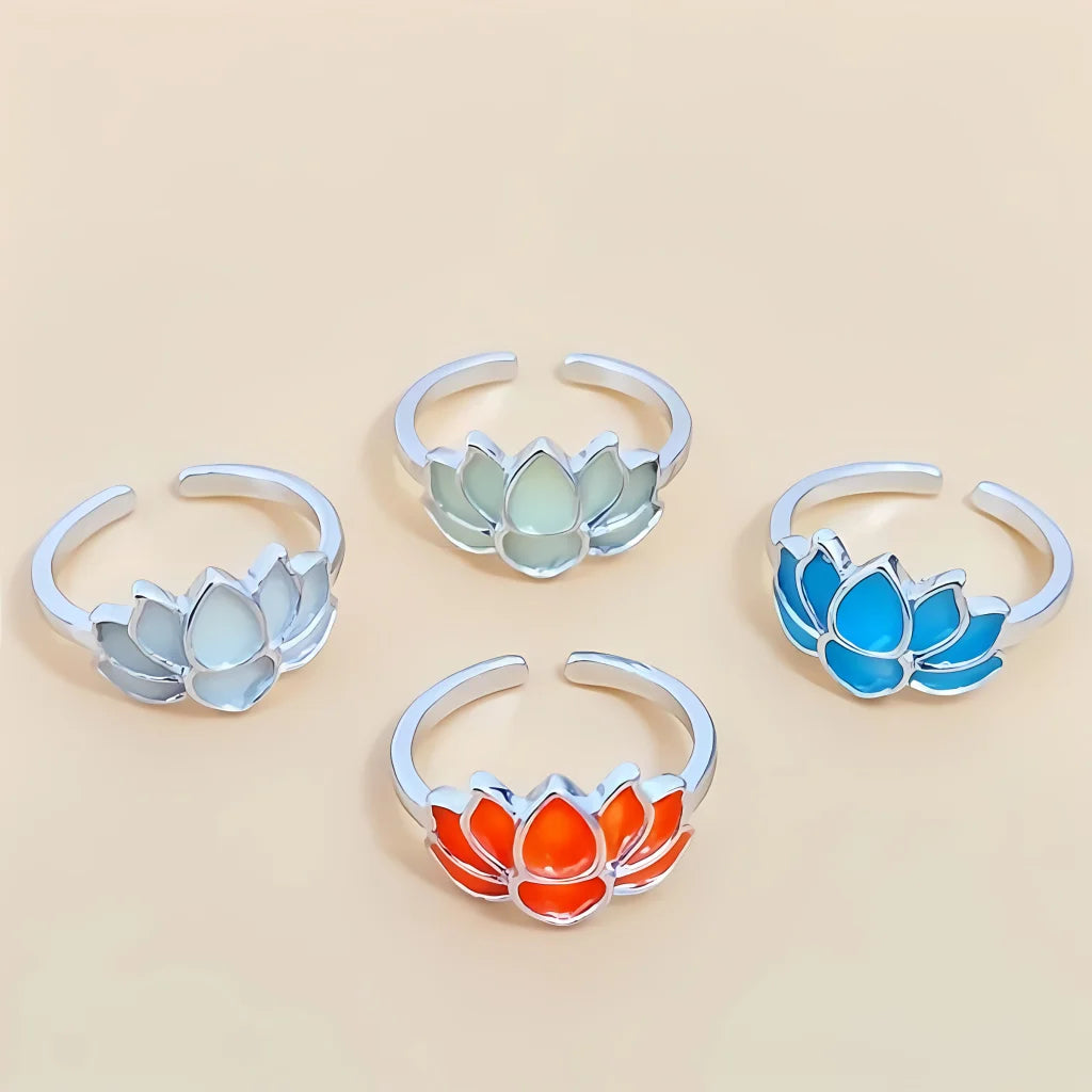 Luminous Lotus Cool Rings For Yoga And Beyond