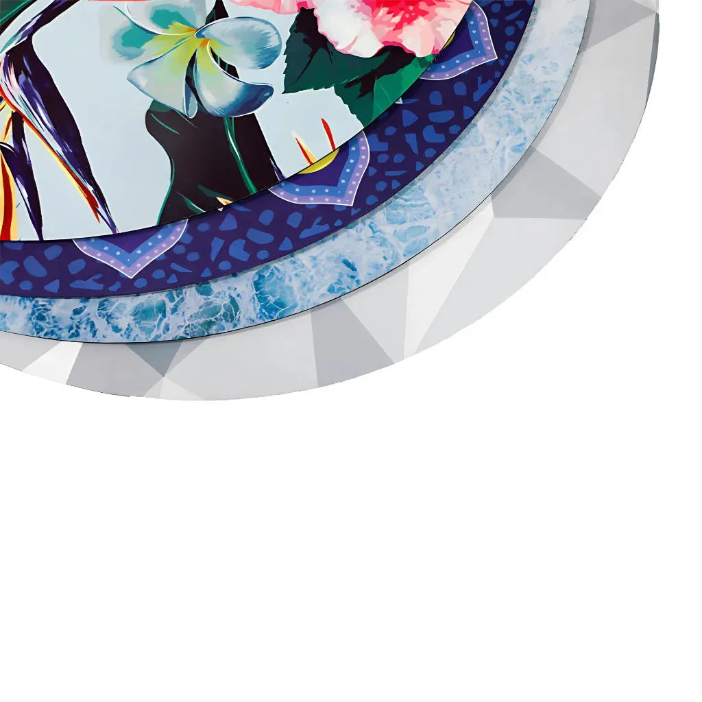 Luxury Circular Yoga Mat With Anti-Slip Suede Surface