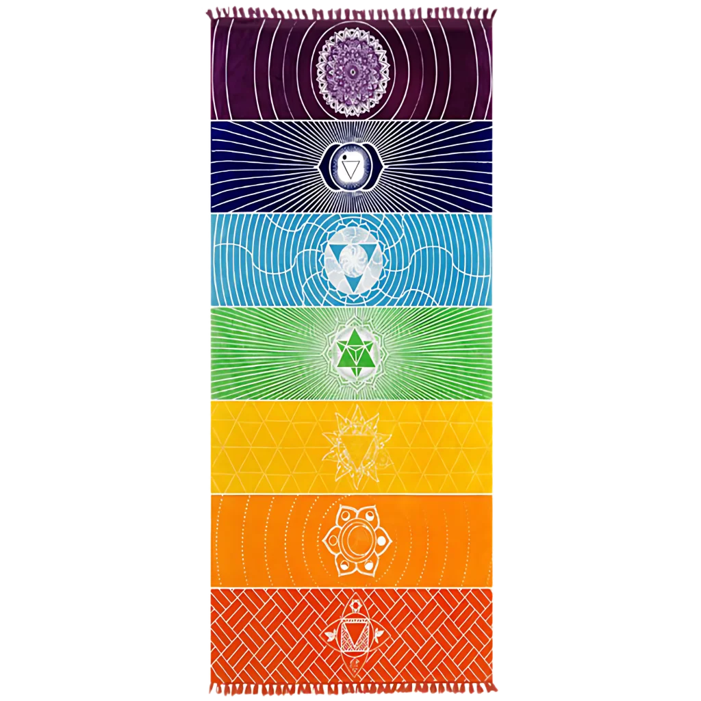 Mandala Print Carpet Yoga With Stretch Fabric Comfort - 150x150x0.2 cm