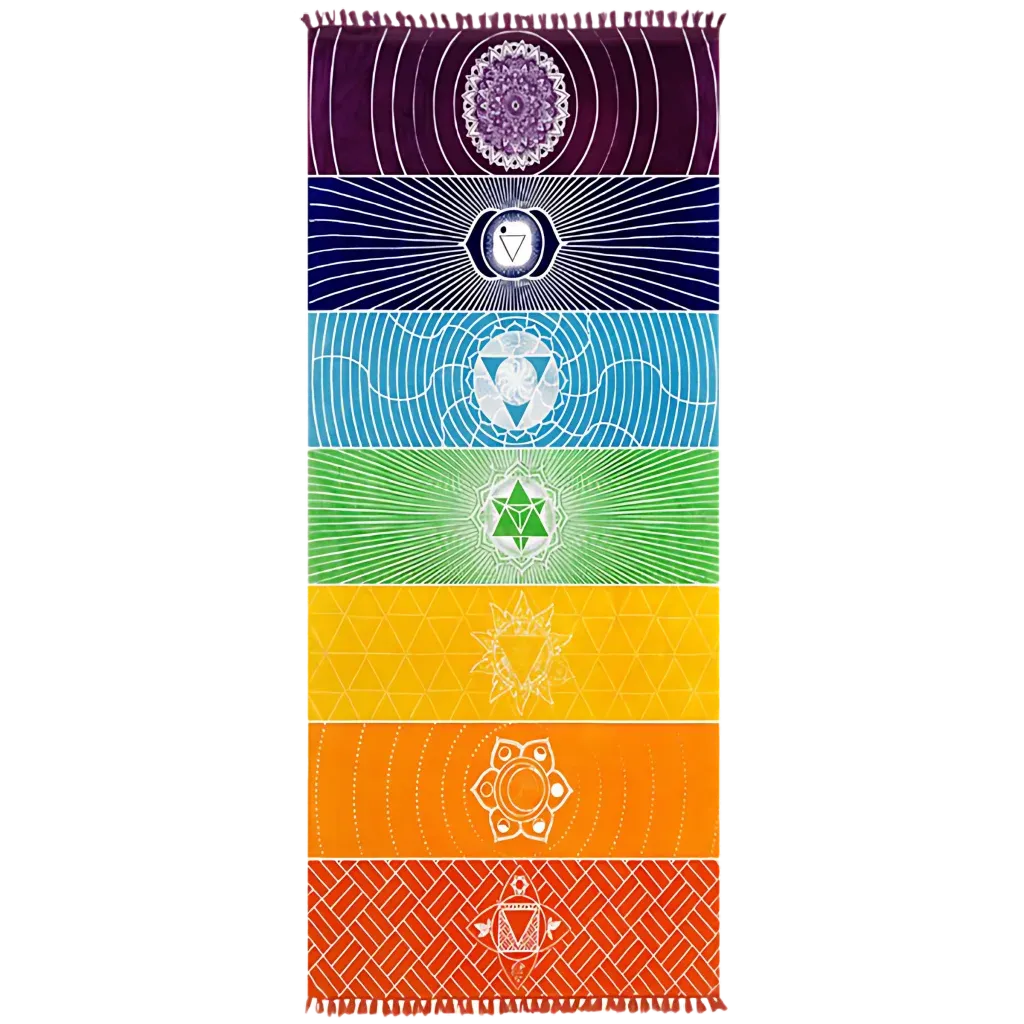 Mandala Print Carpet Yoga With Stretch Fabric Comfort - 150x150x0.2 cm