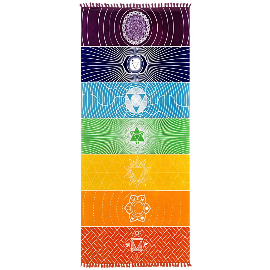 Mandala Print Carpet Yoga With Stretch Fabric Comfort - 150x150x0.2 cm