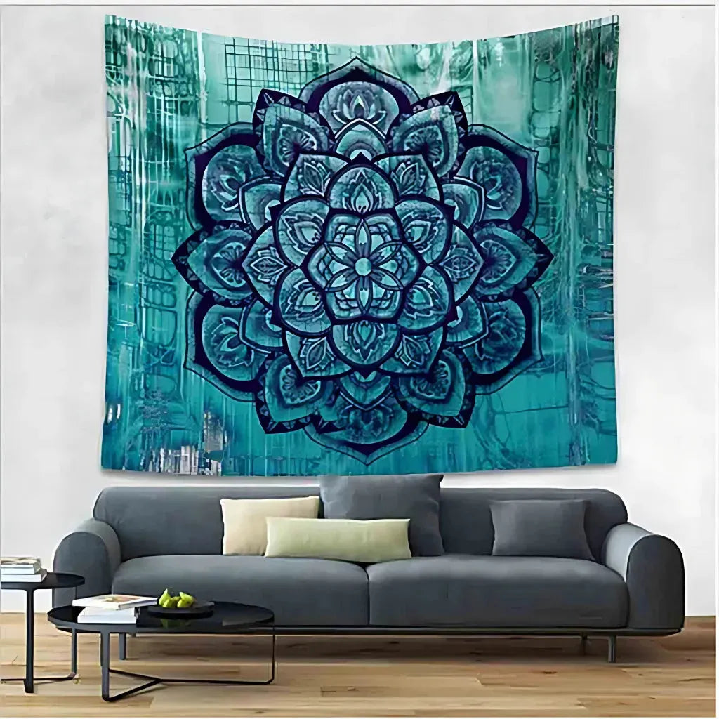 Mandala Wall Tapestry With Elephant Design - 10 Style / L