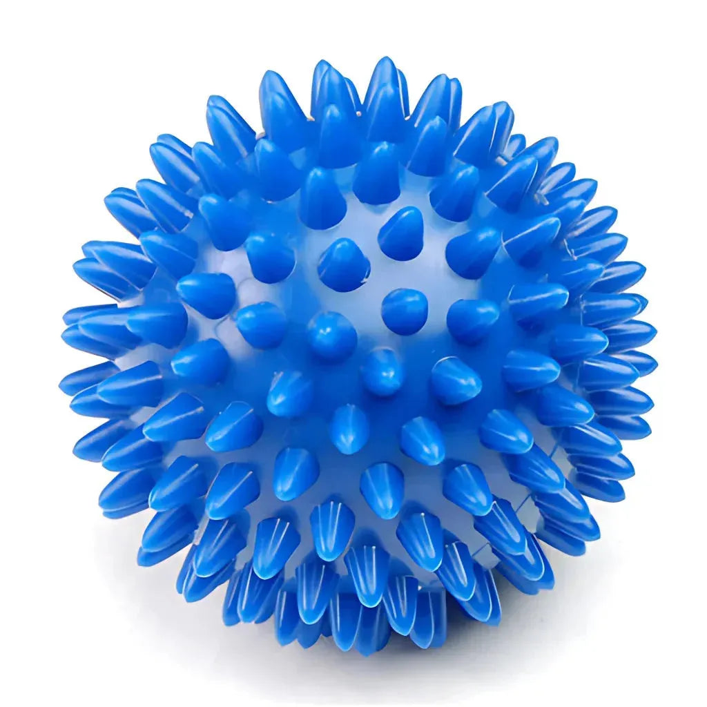 Massage Ball Roller For Targeted Muscle Relief - Blue Spiky / 7.5 cm
