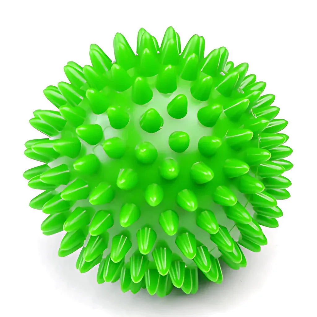 Massage Ball Roller For Targeted Muscle Relief - Green Spiky / 7.5 cm
