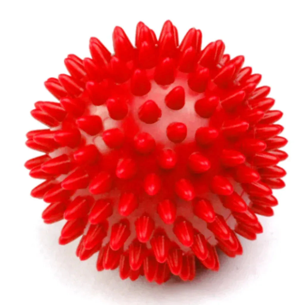 Massage Ball Roller For Targeted Muscle Relief - Red Spiky / 9 cm