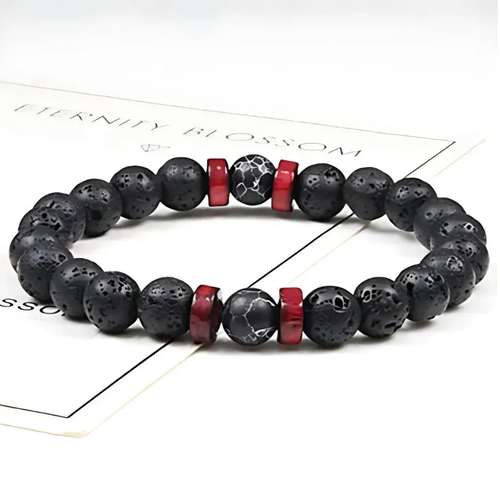 Matte Black Lava Stone Bracelet For Everyday Balance - Style B