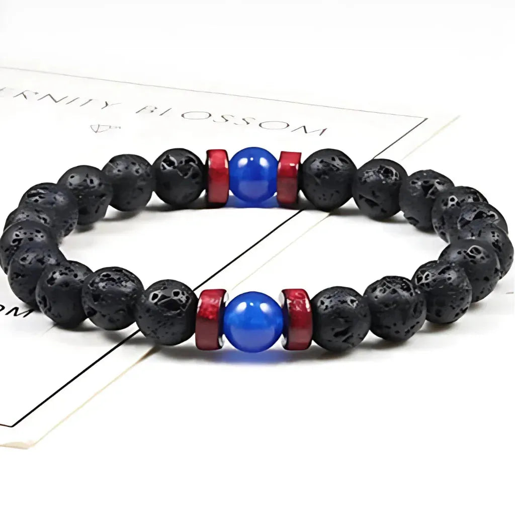 Matte Black Lava Stone Bracelet For Everyday Balance - Style D