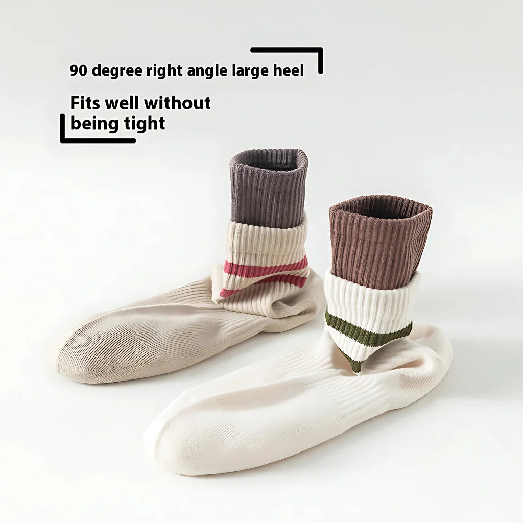 Mid Calf Pilates Grip Socks For Women’s Studio Flow