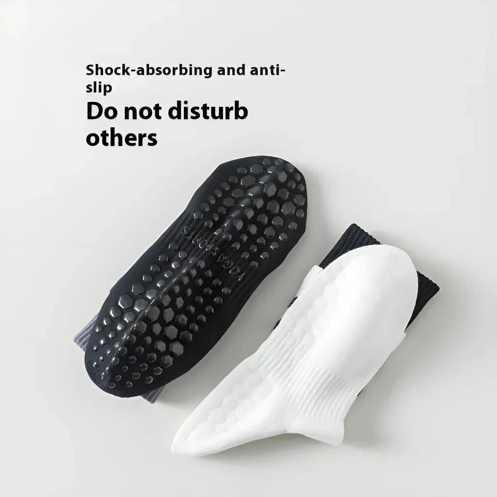 Mid Calf Pilates Grip Socks For Women’s Studio Flow