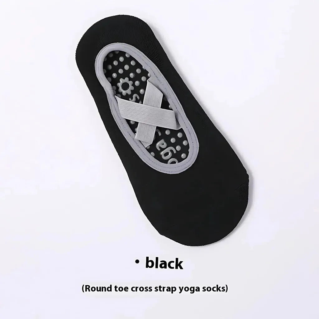 Minimalist Grip Socks For Yoga And Pilates - Black / one size