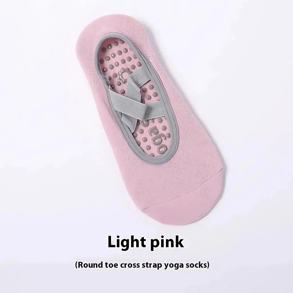 Minimalist Grip Socks For Yoga And Pilates - Light Pink / one size