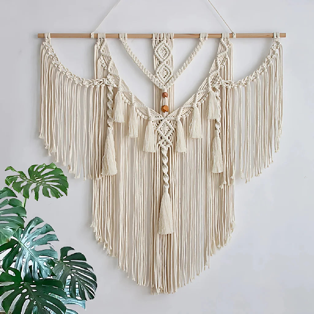 Modern Nordic Woven Tapestry For Cozy Minimalist Spaces - Finished product