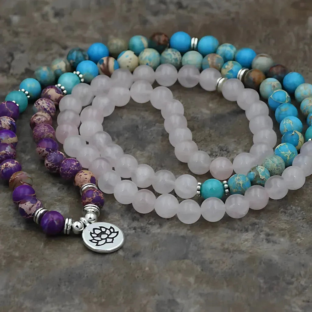 Multi Gemstone Bracelet For Grounded Radiance - Lotus
