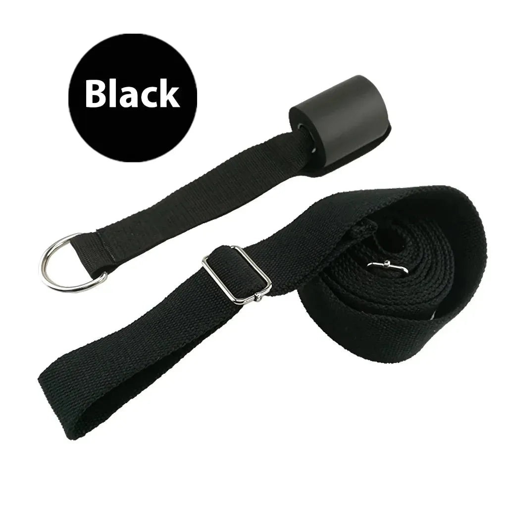 Multi-Use Stretching Belt For Yoga And Fitness Routines - Pure Black Suit