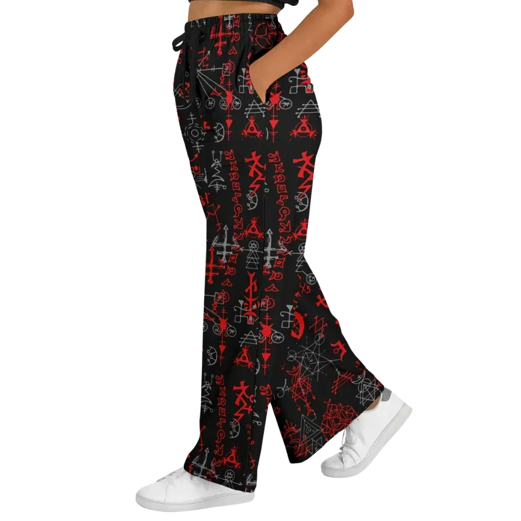 Mystic Alchemy Flare Joggers For Women – Black Base
