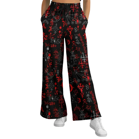 Mystic Alchemy Flare Joggers For Women – Black Base - XS