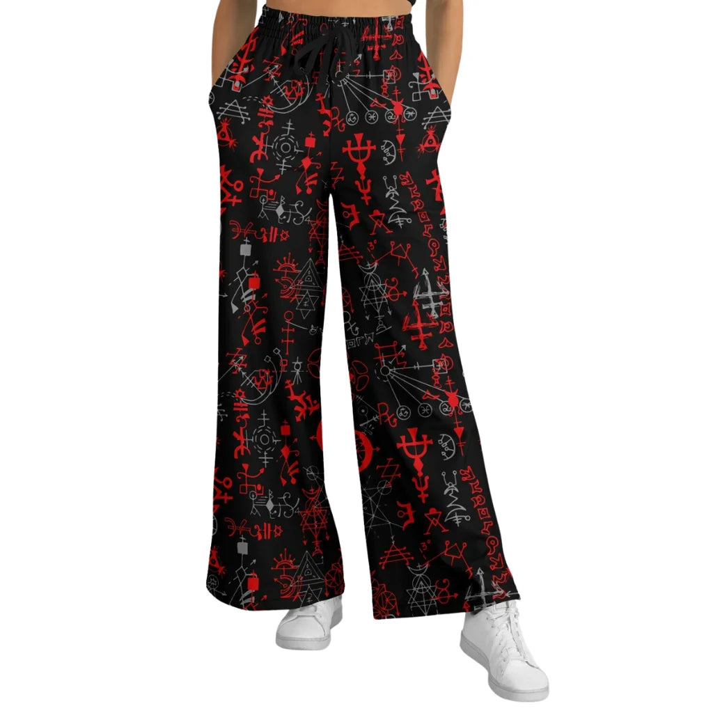 Mystic Alchemy Flare Joggers For Women – Black Base - XS