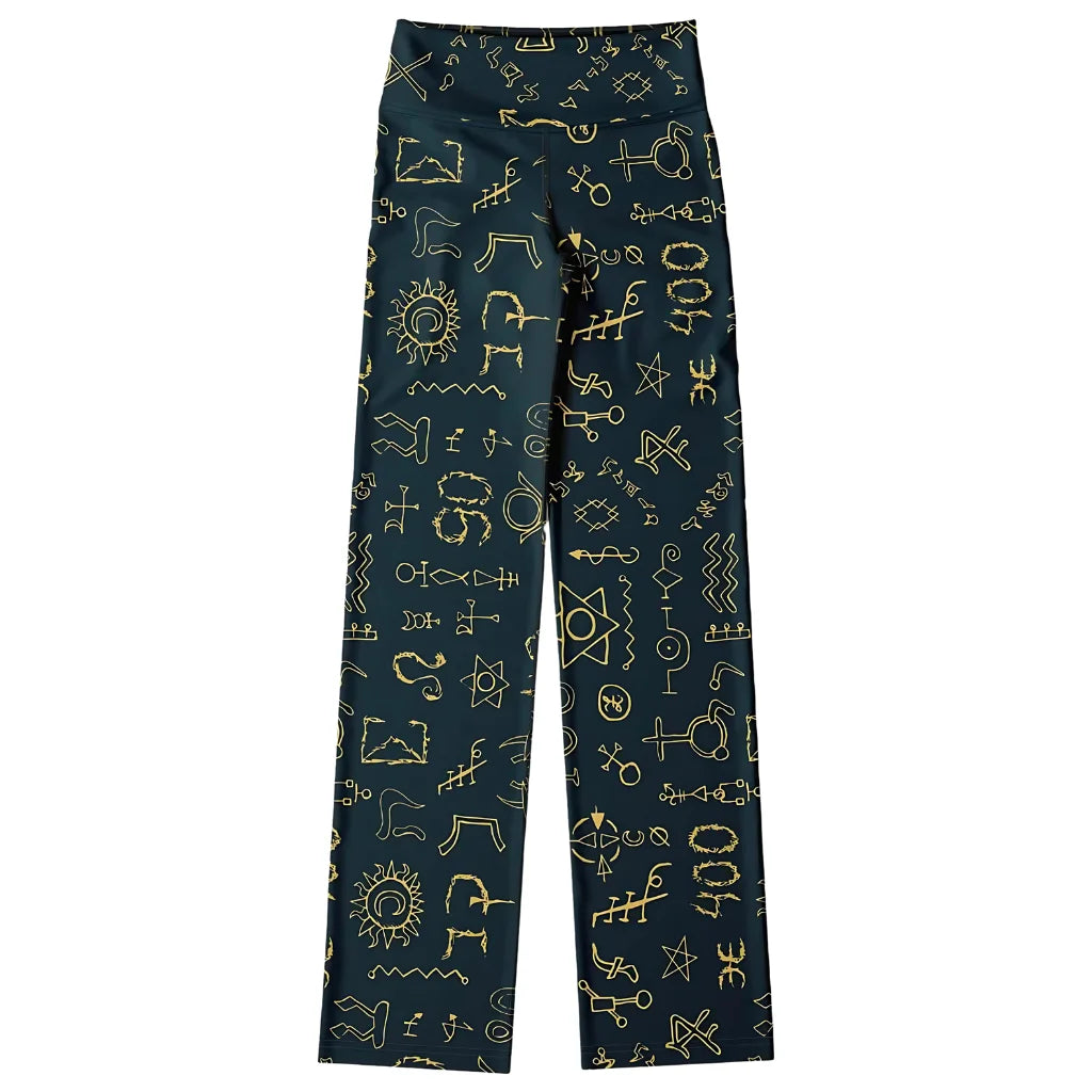 Mystic Alchemy Flare Legging Pants For Yoga Rituals
